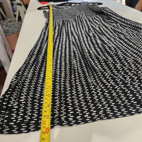 Ann Taylor Loft Sleeveless Black & White Patterned Dress Size M - Picture 8 of 16